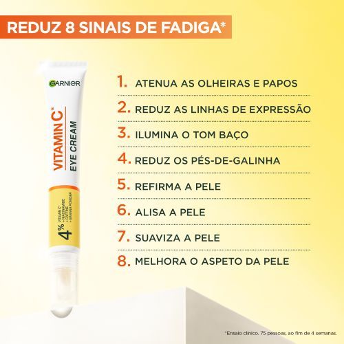 Creme para contorno de olhos com Vitamina C